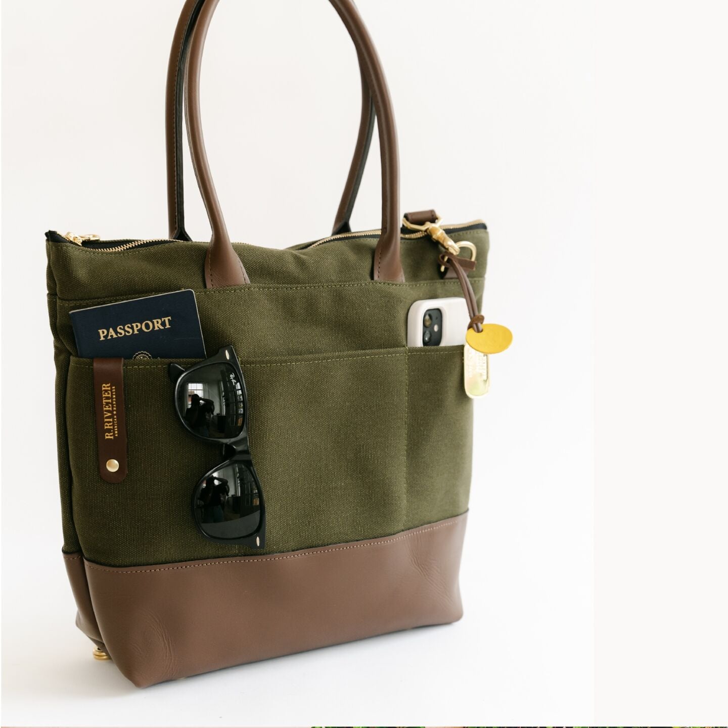 R. Riveter Leather and Canvas Details