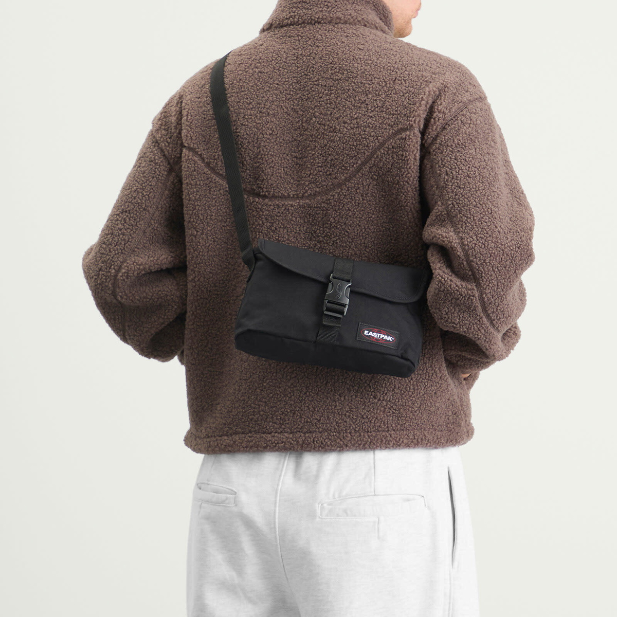 Eastpak Transit soft-shell rolling suitcase for weekend travel
