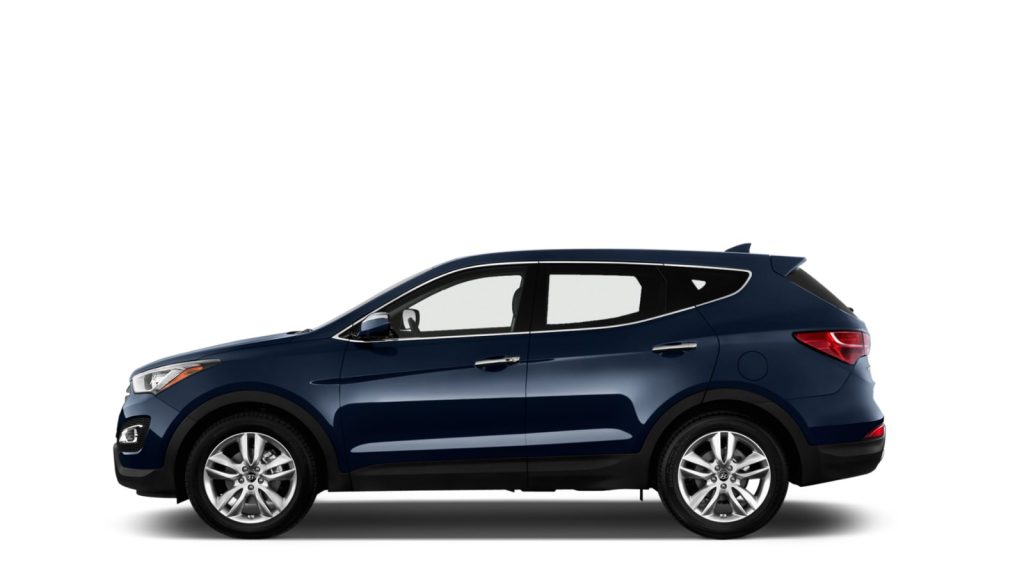 Dark blue SUV representing a standard Enterprise rental vehicle