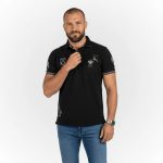 Black Blacks Legend Barbarians multi-badge polo with embroidered rugby crests